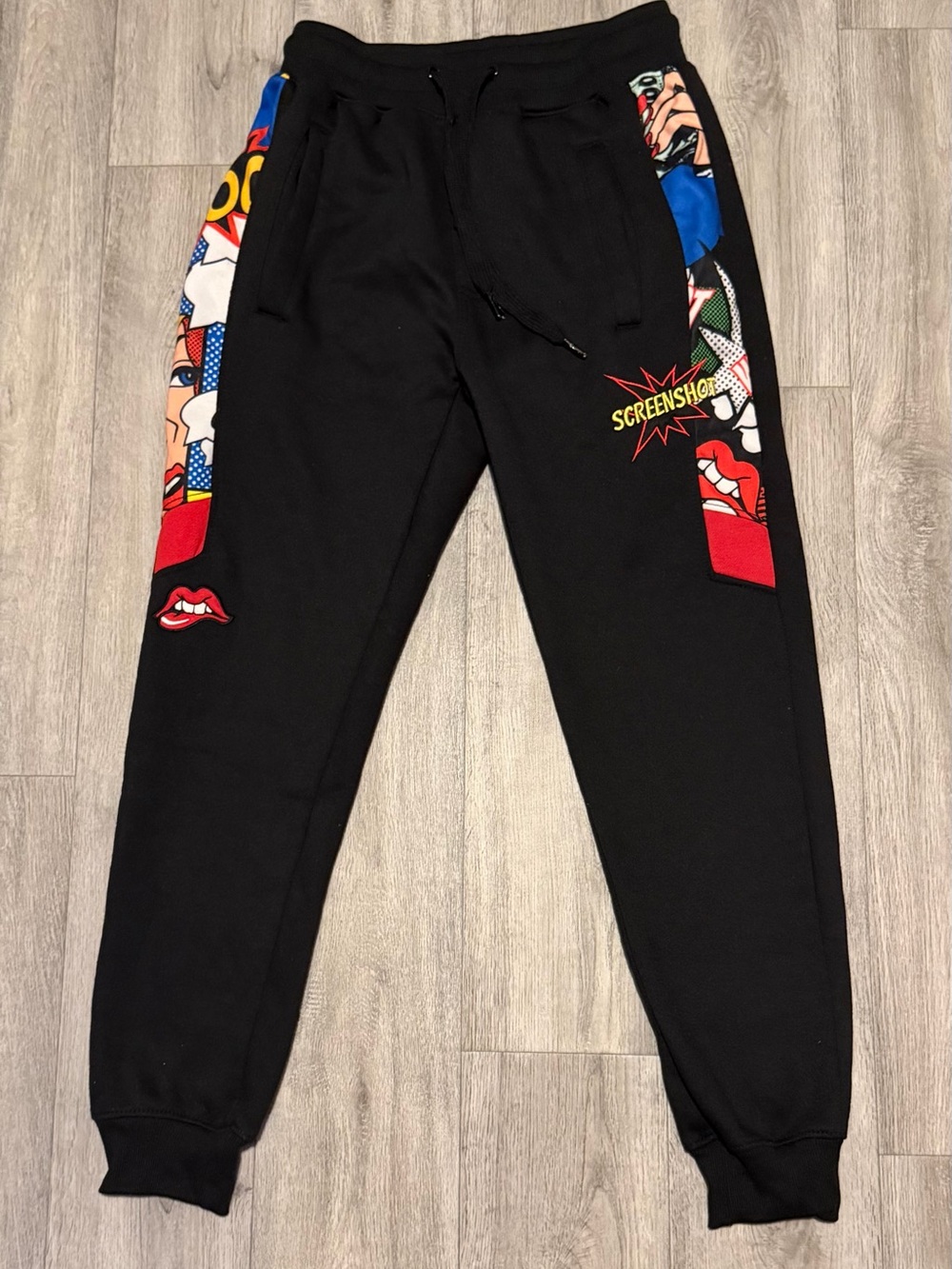 Screenshot Size Small Pop Art Cartoon Comic Book Sweatpants